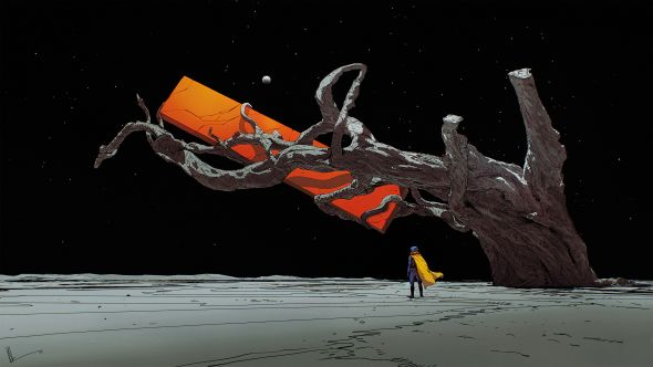 Amir Zand artstation arte ilustrações ficção científica espaço sideral futurista surreal