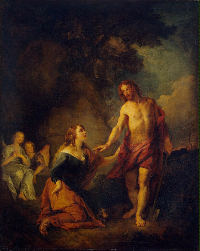 Christ Appearing to Mary Magdalene by Charles de La Fosse - Religious, Christianity Paintings from Hermitage Museum