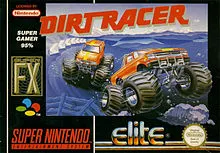 Dirt Racer SNES Super Nintendo Box Art