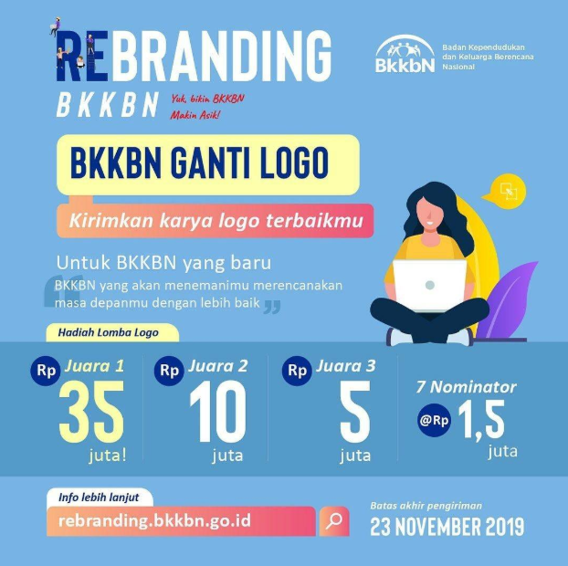 Lomba Desain  Logo BKKBN 2021 GRATIS tingkat  Nasional  