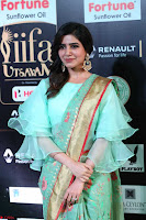 Samantha Ruth Prabhu Smiling Beauty in strange Designer Saree at IIFA Utsavam Awards 2017  Day 2  Exclusive 26.JPG