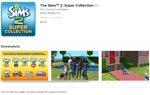 The Sims 2: Super Collection on macOS