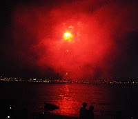 Vancouver's Celebration of Light 2010 - Second Night - Spain team - red fireworks