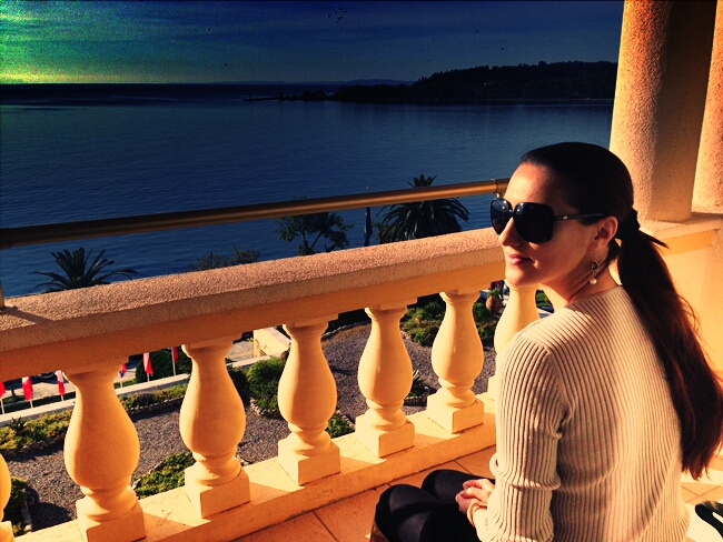 Corfu Palace hotel balcony