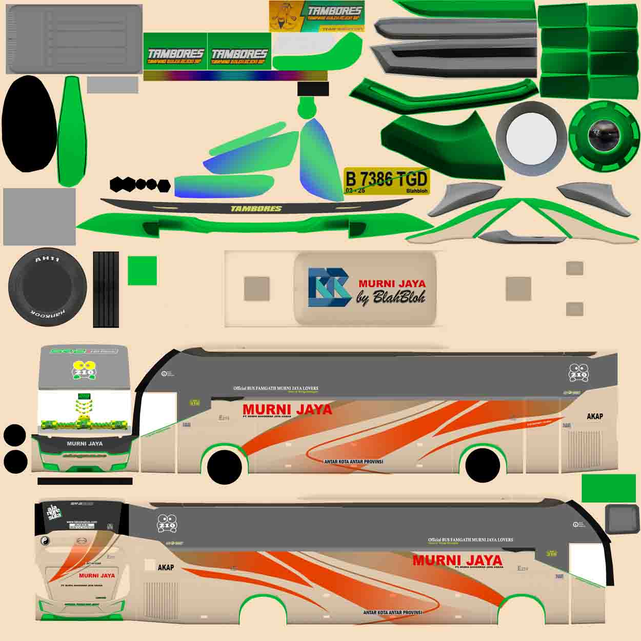 mod bussid bus murni jaya