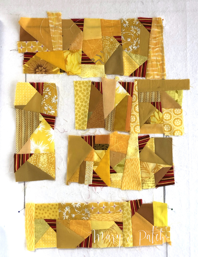 How to work with an underlying structure improv quilt
