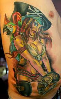 Parrot fantastic tattoo