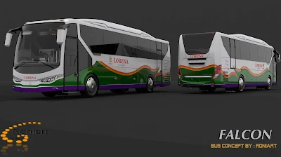 Design bus 3D Falcon PO Lorena Livery