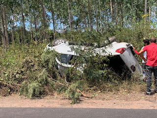 URGENTE! Acidente com L 200 triton é registrado próximo a entrada do povoado Bacuri na zona rural de Magalhães de Almeida
