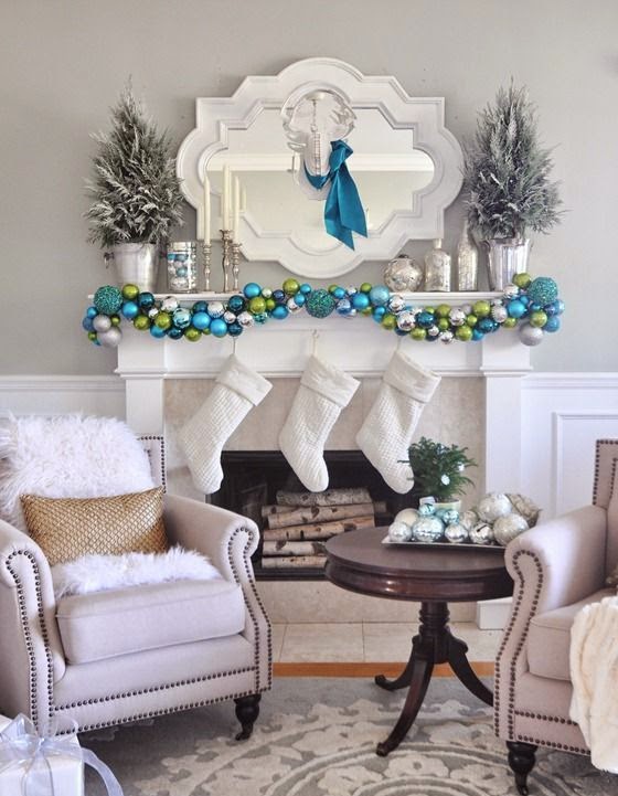 Christmas Bauble Garland - White Christmas Bauble Garland With 32 X 6cm Baubles 240cm Long Buy Trees Shrubs Perennials Annuals House Plants Statues And Furniture - Add garlands to any room for festive cheer or hang a door wreath for a warm welcome.