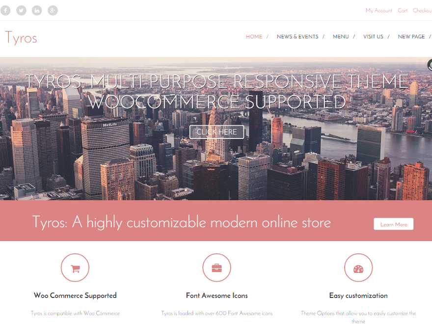 tyros for ecommerce store