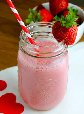 batido de fresa para adelgazar con proteinas