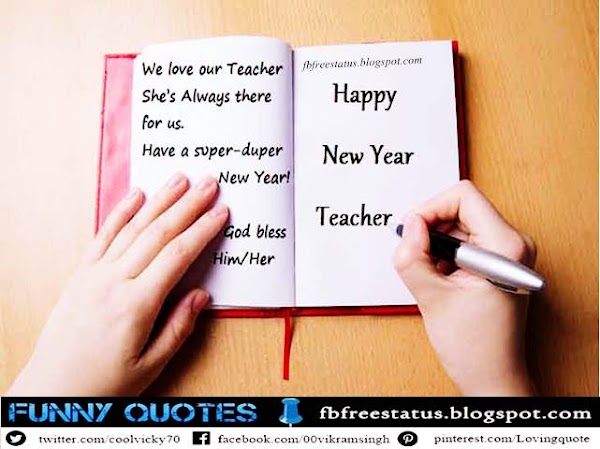 New Year Messages For Teacher With Images