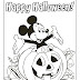 Unique Mickey Mouse Pumpkin Coloring Page