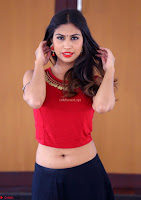 Nishi Gandha in Beautiful Red Crop Top ~  Exclusive 012.jpg