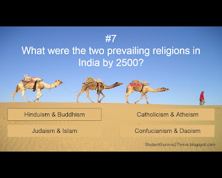 The correct answer is Hinduism & Buddhism.