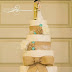 Burlap wedding cake in Daytona