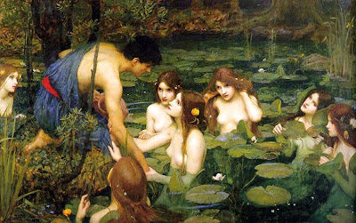 "Hylas y las ninfas", William Waterhouse, Mónica López Bordón, poesía, Gloria Fuertes