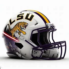 LSU Tigers Star Wars Concept Football Helmet