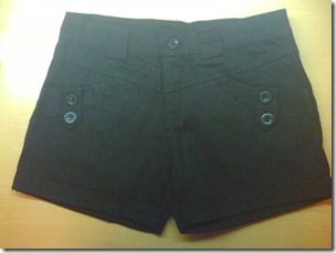 black short pants