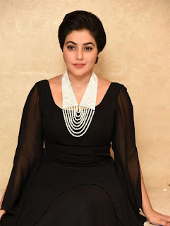 Poorna Photos in Black Dress 