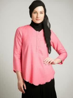 15 Koleksi Desain Baju  Atasan  Muslim  Wanita Terbaru 2019