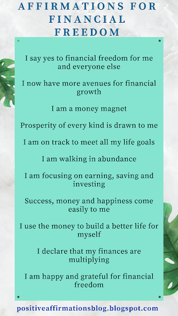 Affirmations for financial freedom