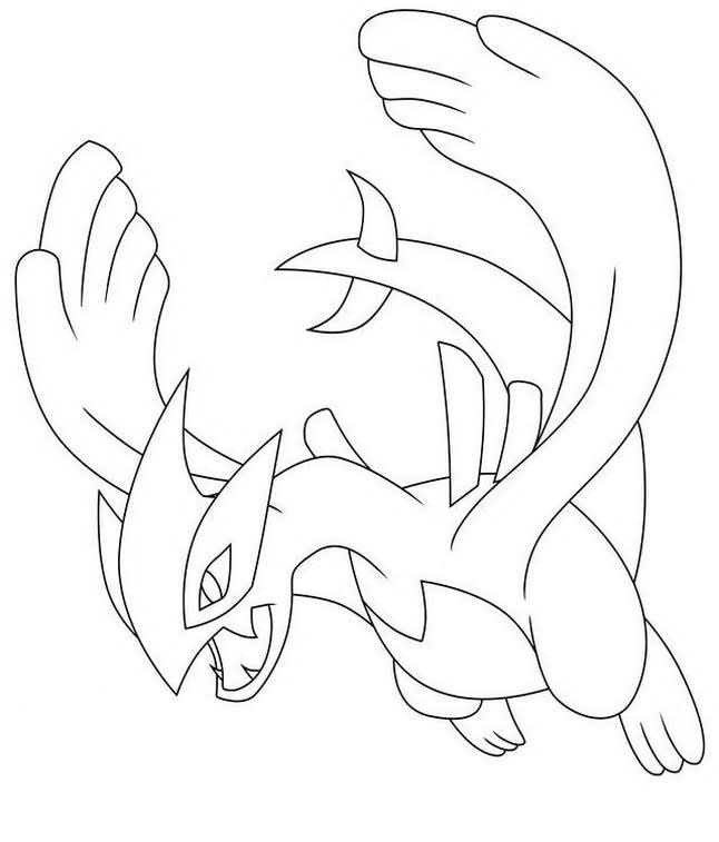 lugia legendary pokemon coloring pages free pokemon