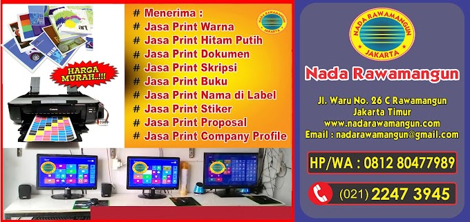 Tempat Jasa Print Warna Murah Layanan Online 24 Jam di Rawamangun Jakarta