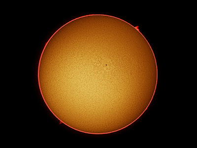 Cromosfera solar i protuberàncies