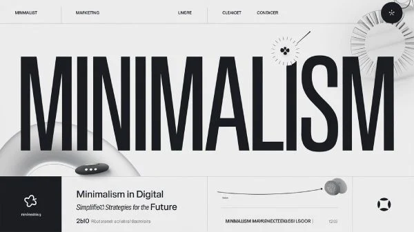 Minimalist web design in digital marketing