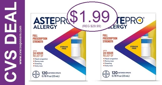 Astepro Allergy Nasal Spray CVS Deals