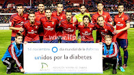 CLUB ATLÉTICO OSASUNA - Pamplona, Navarra, España - Temporada 2014-15 - David García, Kenan Kodro, Nikola Vujadinović, Santamaría, Maikel Mesa y Miguel Flaño; Roberto Torres, Echaide, De las Cuevas, Sisi y NIno - CLUB ATLÉTICO OSASUNA 0 S. D. PONFERRADINA 1 (Sobrino) - 15/11/2014 - Liga de 2ª División, jornada 13 - Pamplona, Navarra, España, campo del Sadar