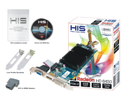 HIS Radeon HD 6450 Silence 2GB PCIe x1 Graphics Card Pictures