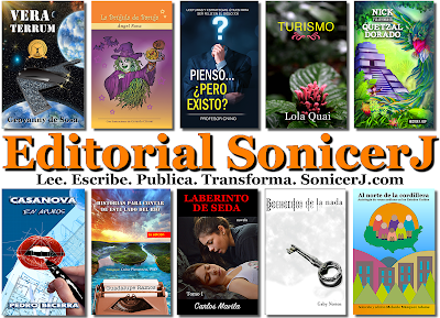 Algunos de los libros publicados por la editorial SonicerJ