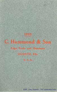 C. Hammond & Son Edge Tools And Hammers Trade Catalog 1910