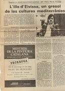 Entrevista en Diario de Barcelona con Dolors Palau y una foto de Jordi . (mariano planells en diario de barcelona)