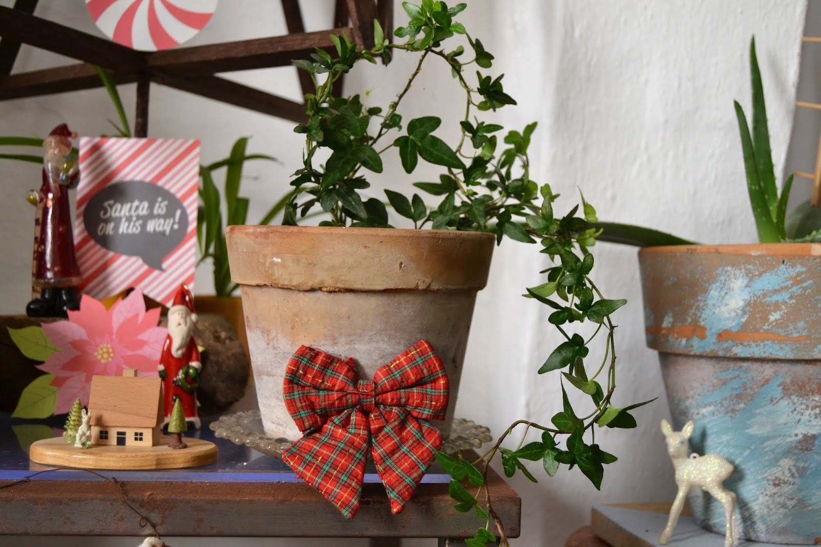 La decoración de mi casa; como decorar tu navidad con plantas y objetos antiguos