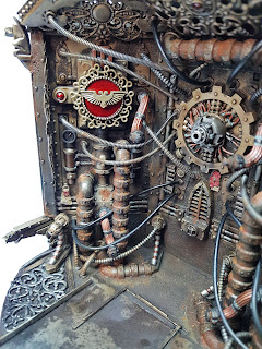 Emperor Golden Throne Warhammer 40k Blanchitsu Grimdark conversion diorama painting