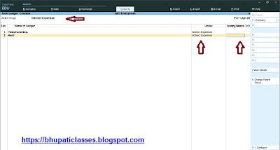How to Create Multiple Ledgers in TallyPrime - Bhupati Classes