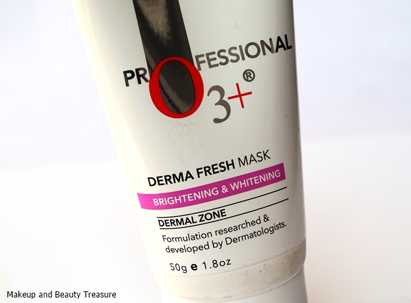 Makeup and Beauty Treasure: O3+ Derma Fresh Mask Review