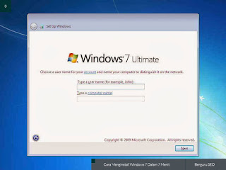 cara instal ulang windows 7