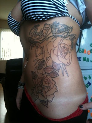 Side Body Flower Rose Tattoos Picture 1
