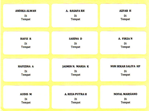 Cara Praktis Membuat Format Label Undangan di MS Word Cara Membuat Format Label Undangan di MS Word