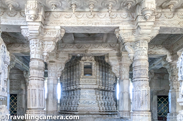 Architectural Splendor: A Feast for the Senses  Prepare to be mesmerized by the architectural splendor of the Ranakpur Jain Temples, where every pillar, dome, and lattice is a masterpiece in its own right. The temples' distinctive white marble facades, adorned with intricate carvings and geometric patterns, exude a sense of timeless elegance and grace. As you gaze upon the towering spires and delicate filigree work that adorn the temples' exteriors, you'll be transported to a realm of divine beauty and spiritual transcendence.