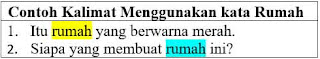 48 Contoh kalimat menggunakan kata rumah di bahasa indonesia,