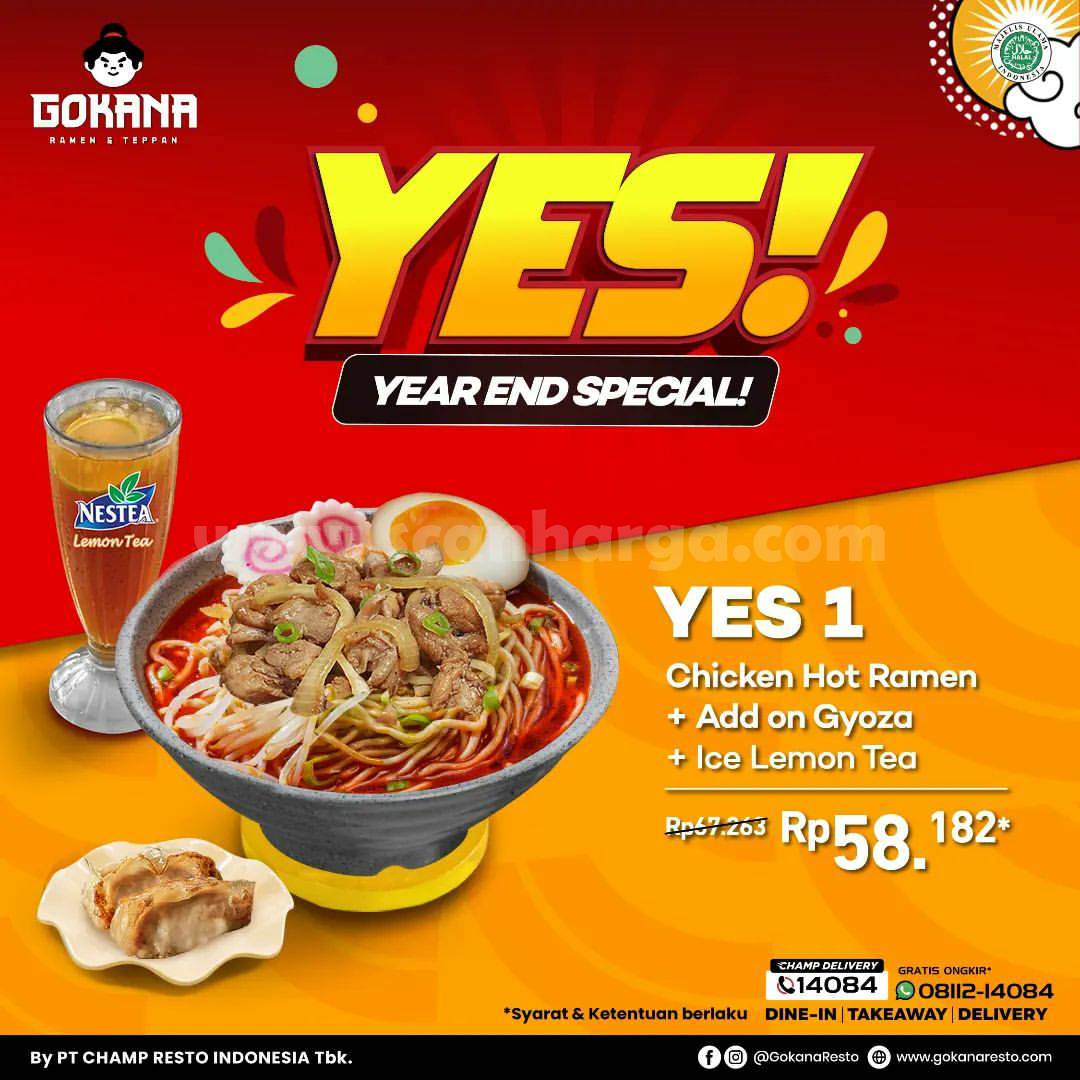 Promo GOKANA YES! YEAR END SPECIAL – PAKET HEMAT MULAI RP. 58.182