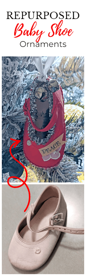 Repurposed Baby Shoe Ornaments
