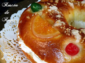 Roscón de Reyes relleno de nata. Paso a paso
