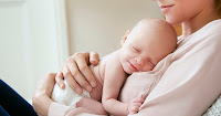 Tummy Time on Mom's Chest